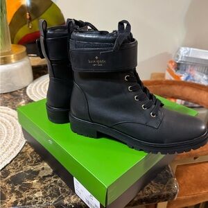 Kate Spade New York Joplin Leather Lug Sole Women's Boots